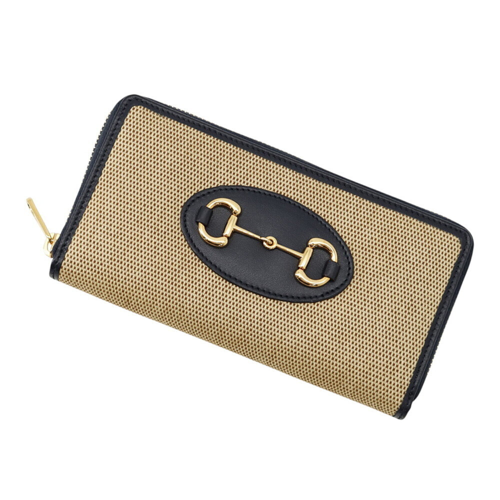 Gucci Long Wallet Horsebit 1955 Zip Around Canvas Leather 621889 GUCCI Japan ...